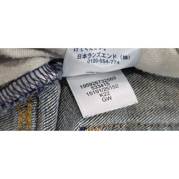 Lands End Mens Jeans Square Rigger Straight Leg Medium Wash Stretch Denim 35x26 - Picture 12 of 16